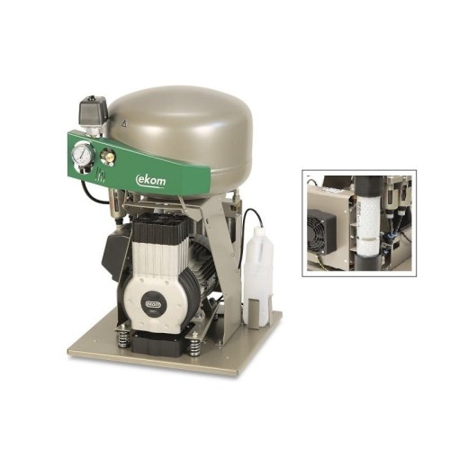 Kompresor stomatologiczny EKOM DK50 PLUS/ M – bez skrzynki, z osuszaczem