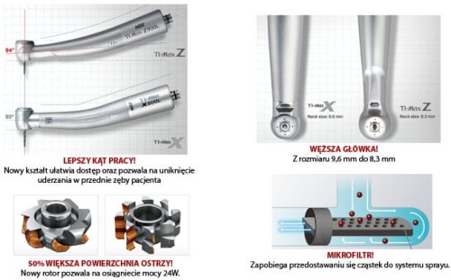 Turbina NSK Ti-Max  Z990WL z podświetleniem zdjęcie 2